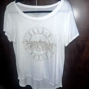 Guns N Roses White Tee